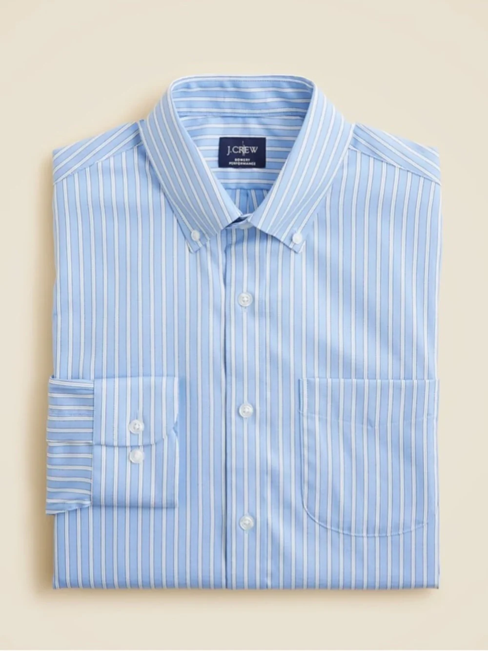 J crew Slim Bowery performance stretch oxford shirt button down collar CP684